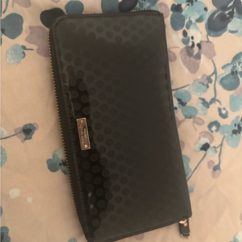Kate Spade Black Polka Dot Wallet